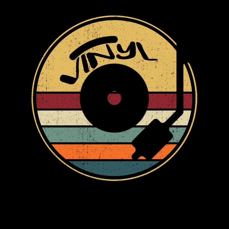 Disque vinyle rétro