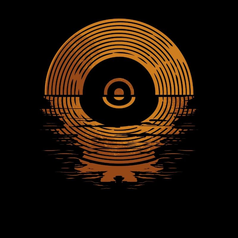 Disque vinyle rétro