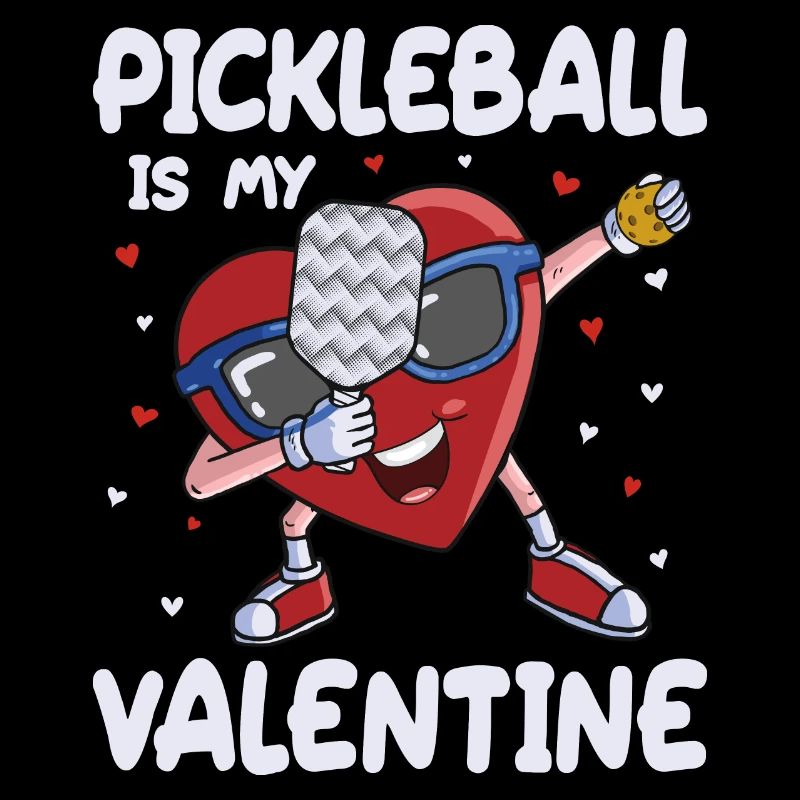 Le pickleball est mon cœur de Saint-Valentin La Saint-Valentin