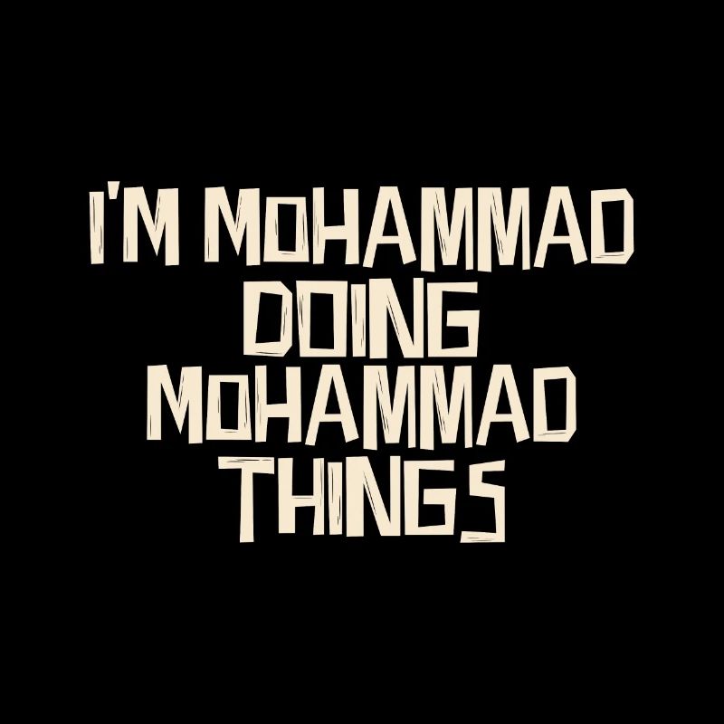 Je suis Mohammad et je fais des choses de Mahomet