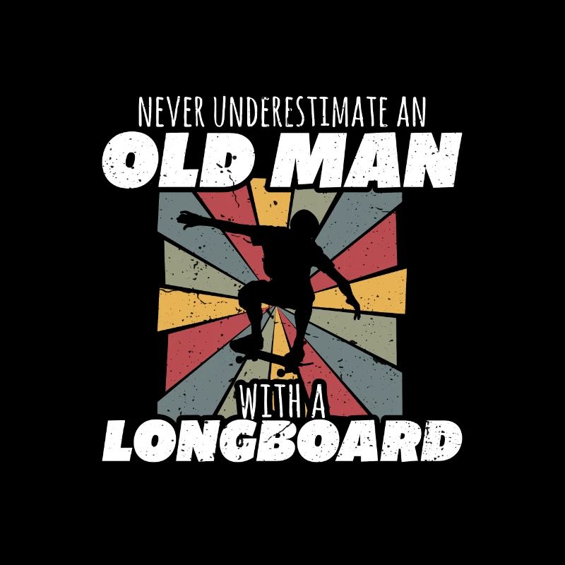 never underestimate an old man with a longboard