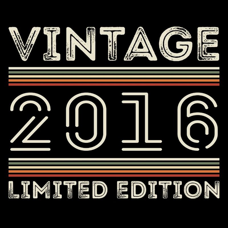 Millésime 2016 - Année 2016 Cadeau d’anniversaire 2016