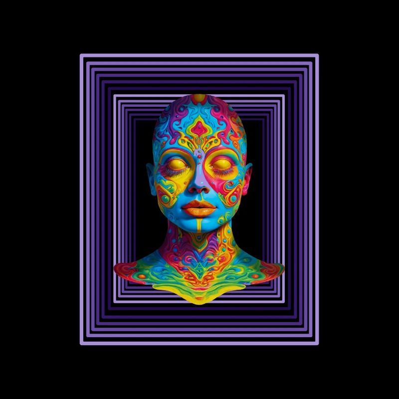 Trippy Face - A psychedelic masterpiece for