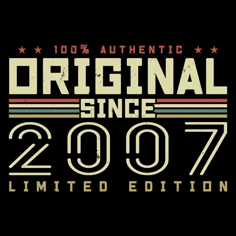 Original 2007 Retro 2007 Birthday Gift 2007