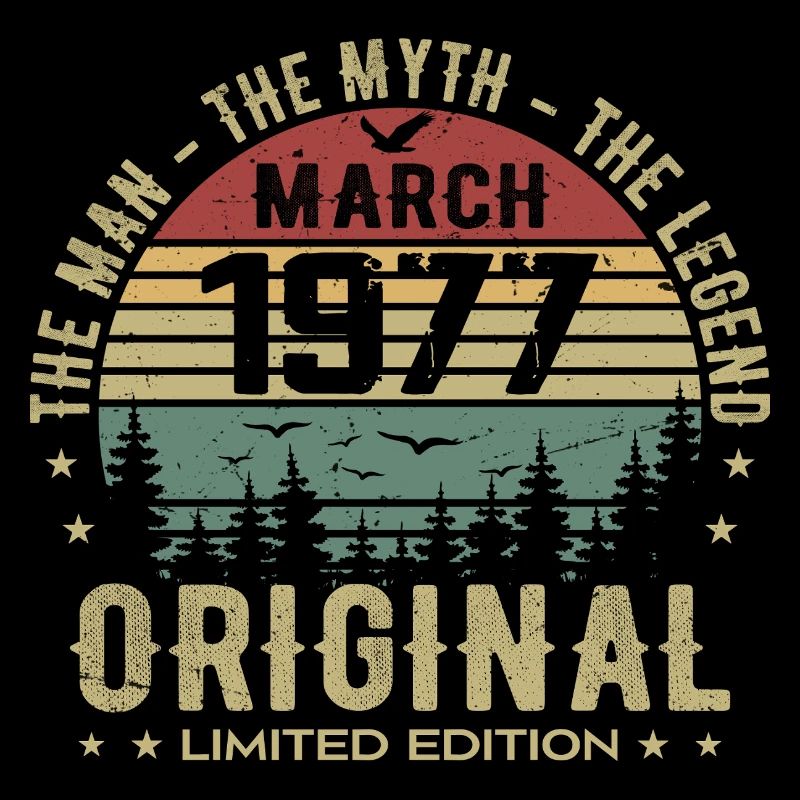 Gift for the 48th Anniversary Original March 1977