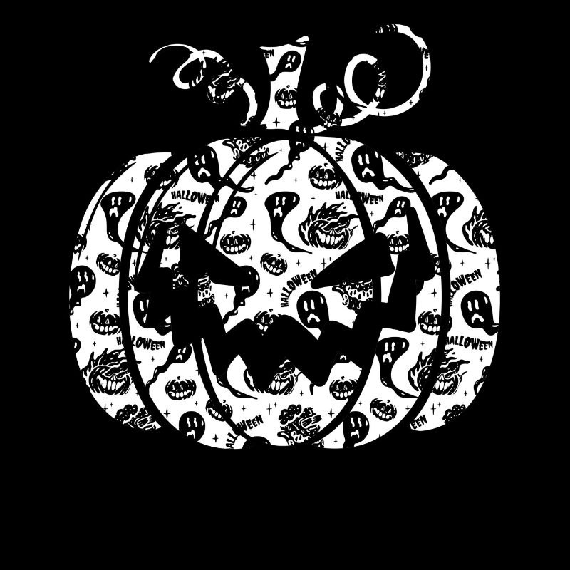 Halloween Pumpkin With Ghosts Pumpkins
