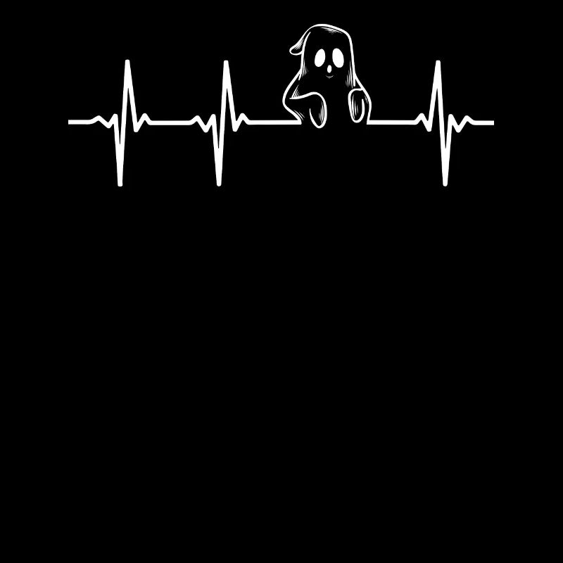 Halloween Ghost Heartbeat Ghost Halloween Ghost