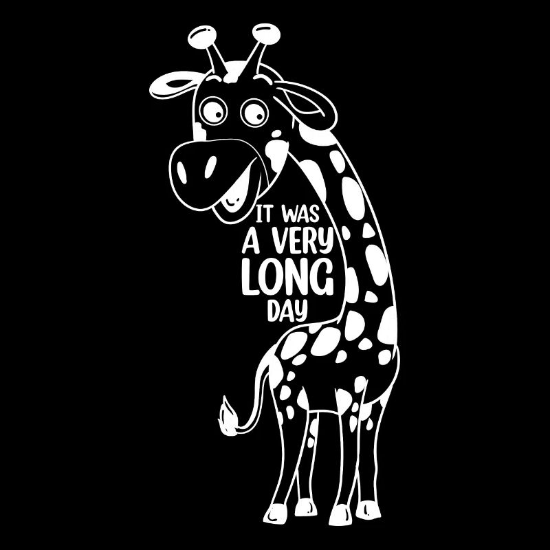 Cute Giraffe Lover - It Was A Very Long Day - Funn