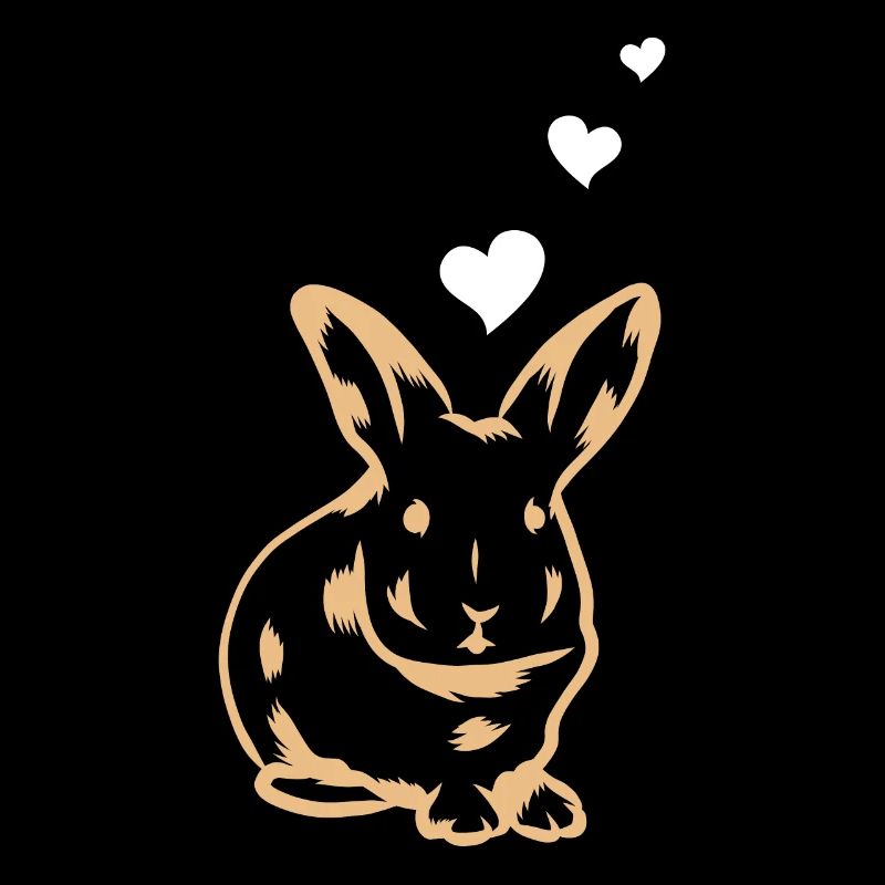 Rabbit Heart Cute Rabbit Hearts - Easter Rabbit