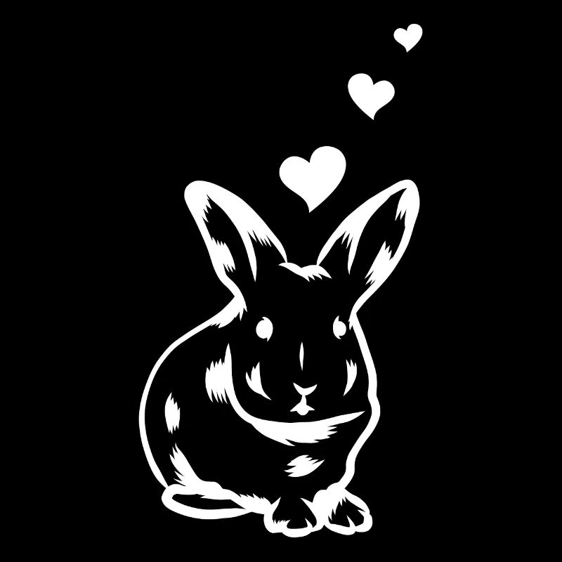Rabbit Hearts - Cœur de lapin de Pâques - Mignon Lapin