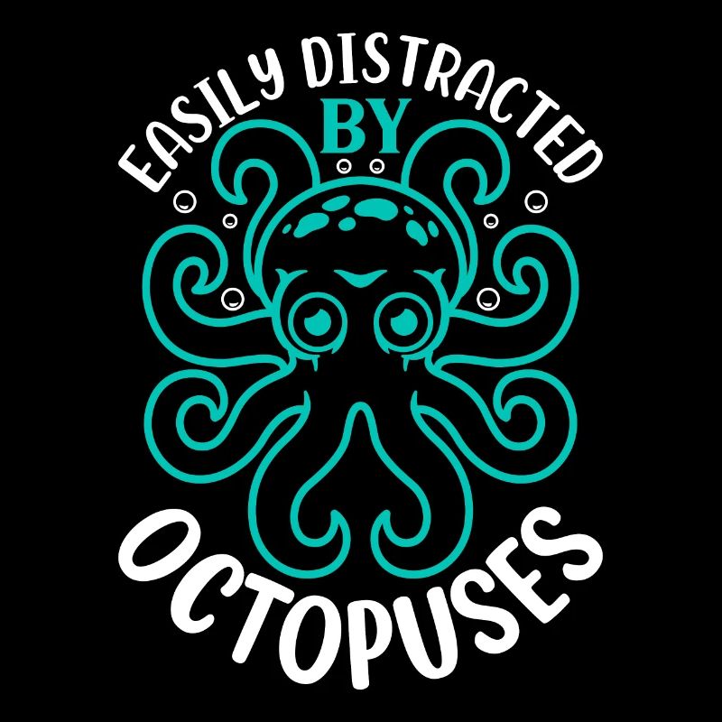 Céphalopode Kraken Octopus - facilement distrait par O