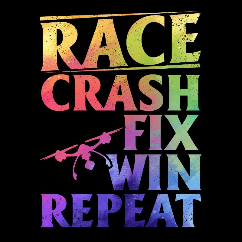 Drone Racing Quadcopter Drone - Race Crash Fix Win