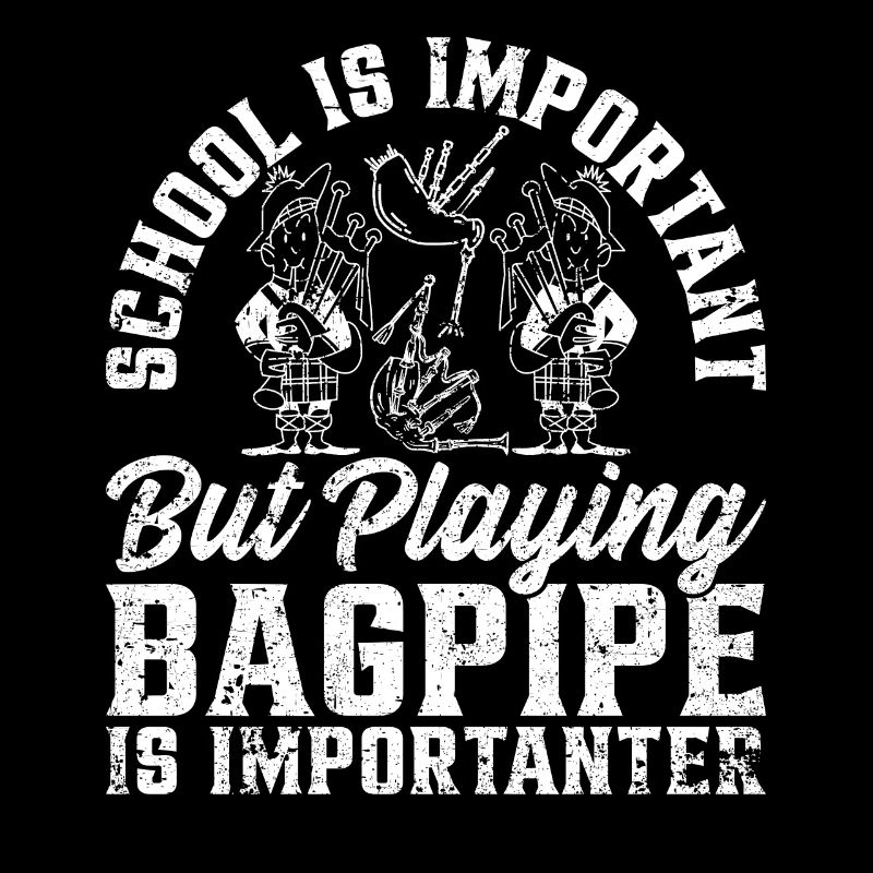 Back To School - Bagpipe Player School Boy
