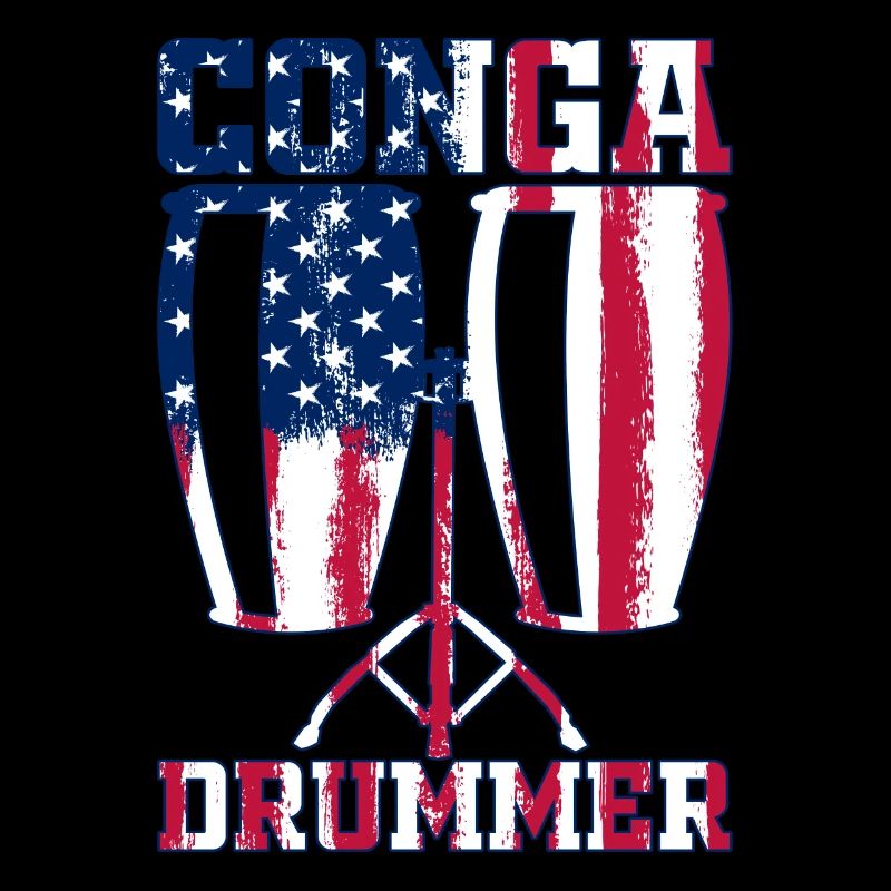 Conga US Flag Conga Player Conga Musician Conga Dr