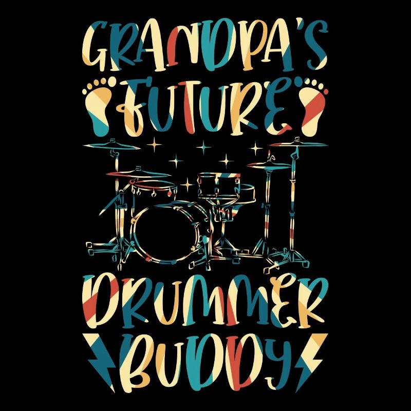 Drum Player Baby Drummer - Grandpa's Future Drumme