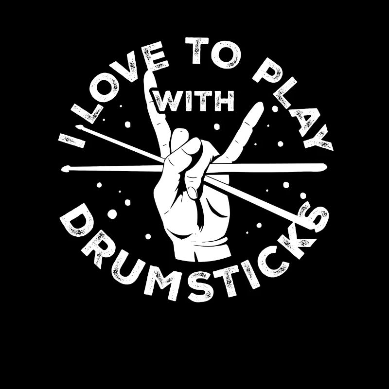 J’aime jouer avec des baguettes - Drum Player Drumm
