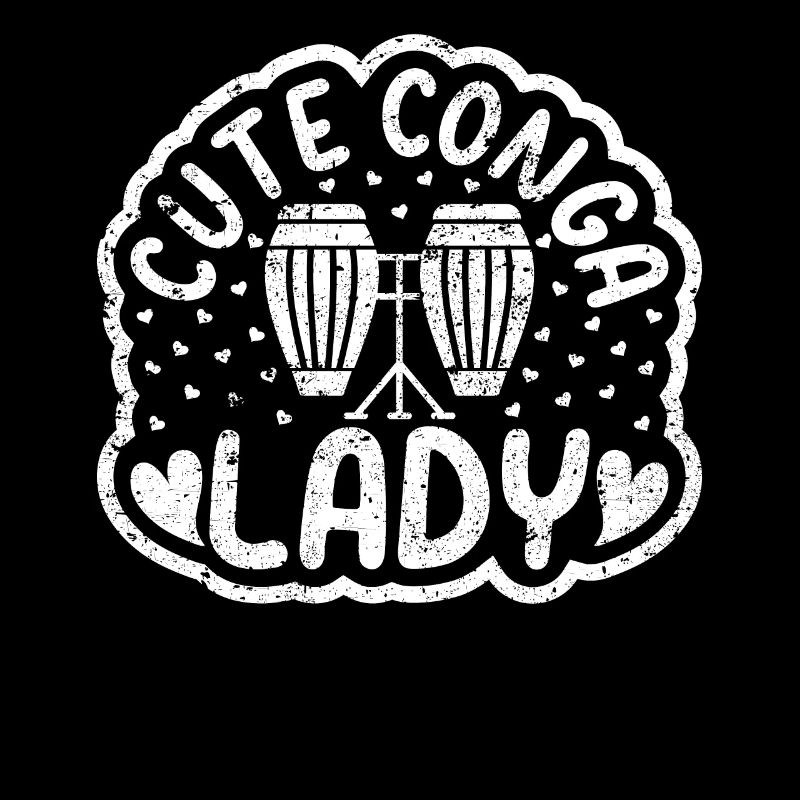 Cute Conga Lady Conga Drum Lady Conga Drummer Musi