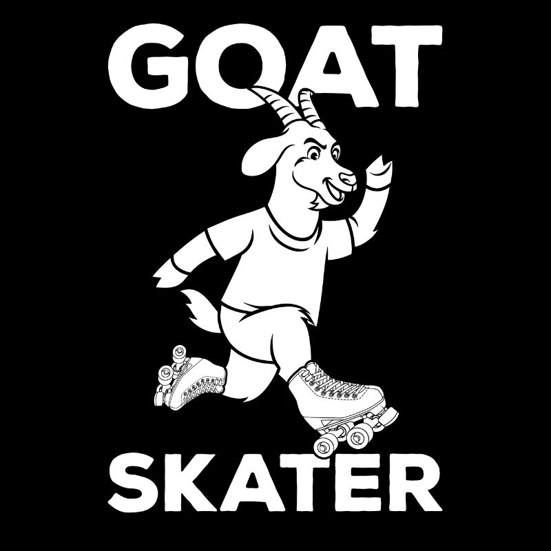 Funny Roller Skater Goat Roller Skating GOAT Skate