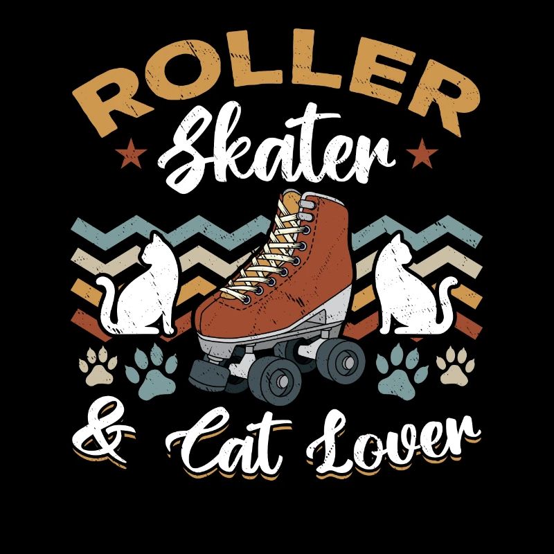 Roller Skating Roller Skater & Cat Lover