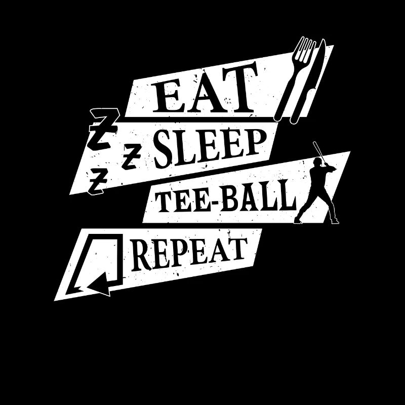 Eat Sleep Tee-ball Repeat - Teeball Player