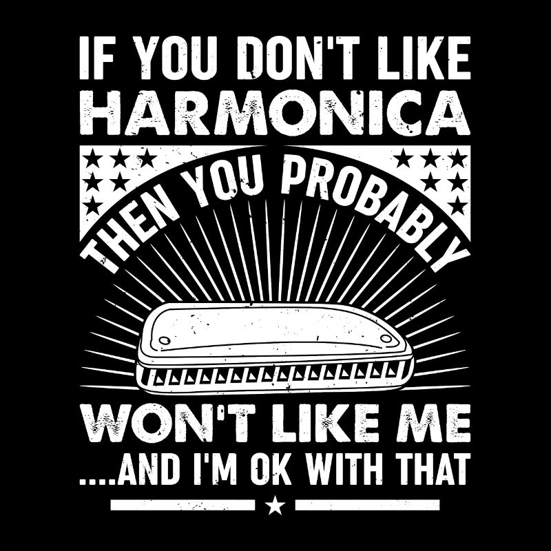 Harmonica Player Harmonica Lover Harmonica Musicia