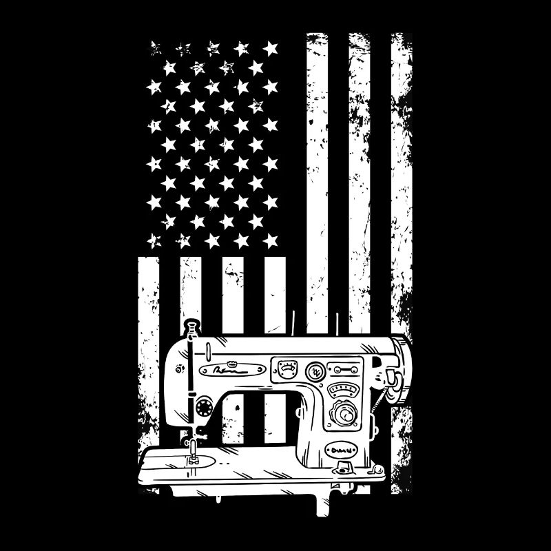 Sewing US flag Sewing Machine US Flag Sewing
