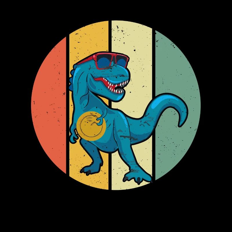 Disc Golf Dino - Disc Golfeur Dinosaur Disc Golfing