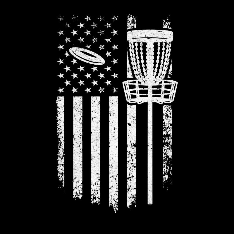 Disc Golf America Flag - Disc Golfing Disc Golfer