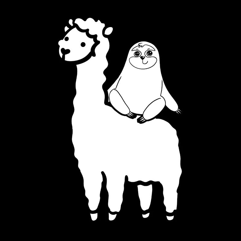 Llama Sloth Llama Lover Cute Alpaca Cute Llama