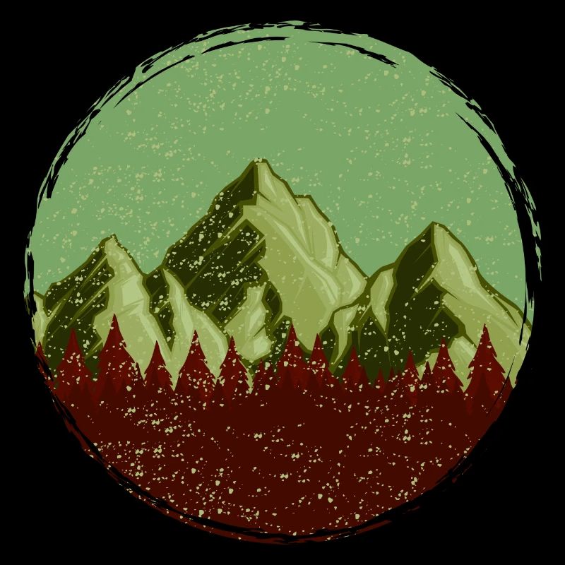 Mountains Forest Symbol