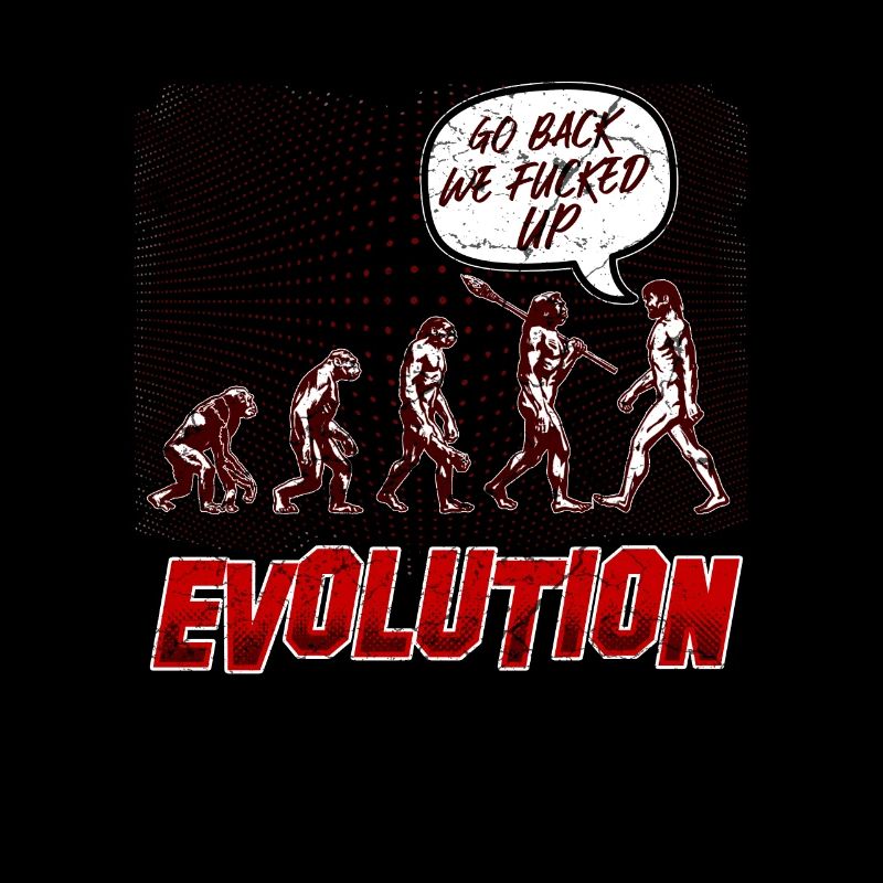 Evolution humaine drôle