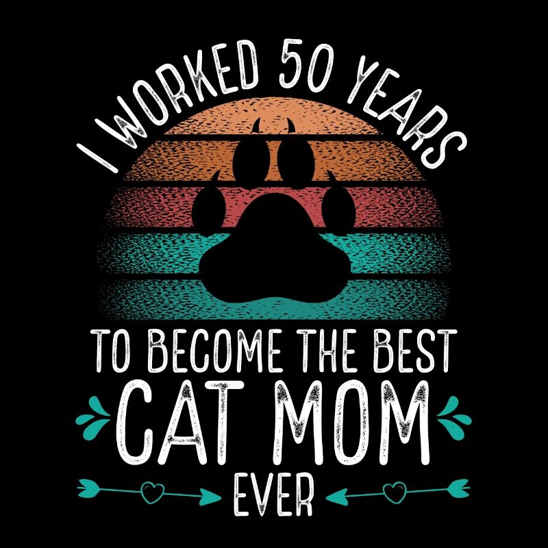 50 ans Maman 50 ans Chat Mère 50e anniversaire