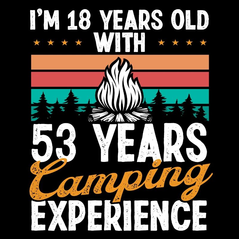 71 Year Old Camper Mountains Camping 71 Birthday