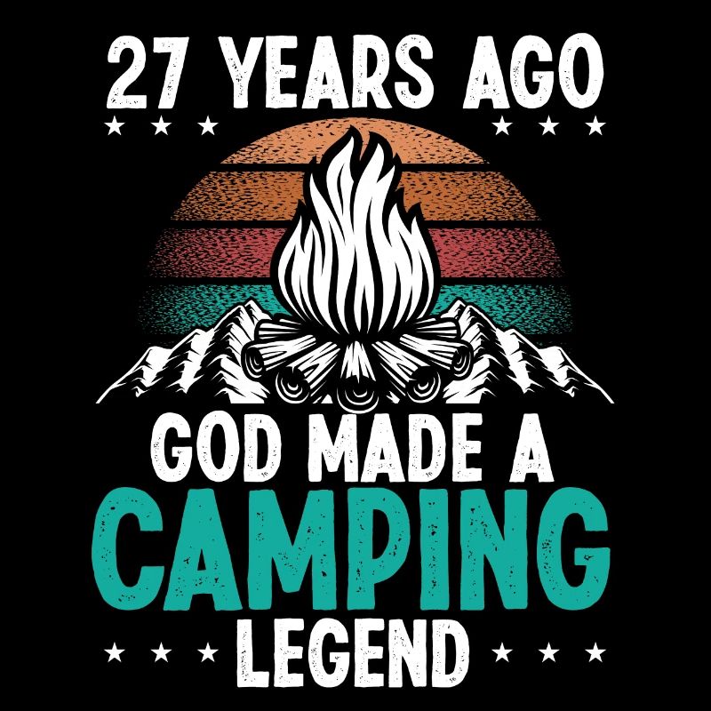 27 Year Old Camping Legend Scout 27Birthday Camper
