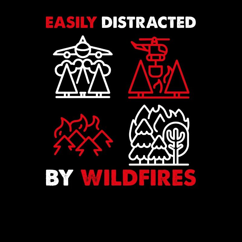 Facilement distrait par les feux de forêt, service d’incendie