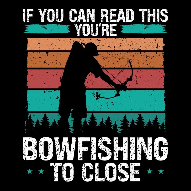 Fisherman Bowfishing close Bow Hunter Bowfisher