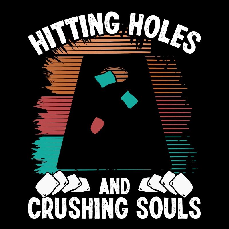 Cornhole Player Hitting Holes Souls Corn Hole Toss