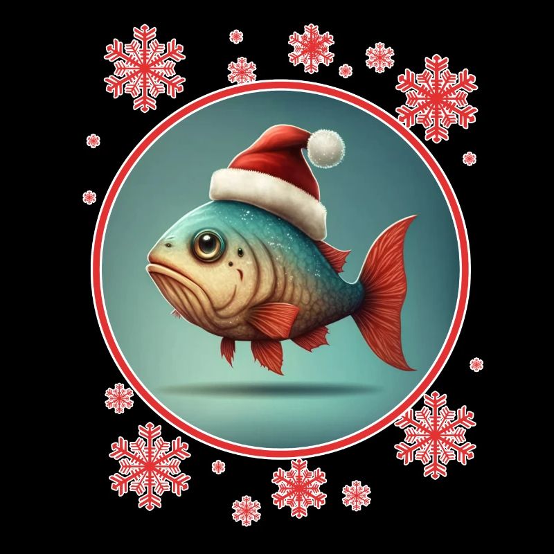 Pêche Pêcheur Pêcheuse Noël Pêcheur Poisson