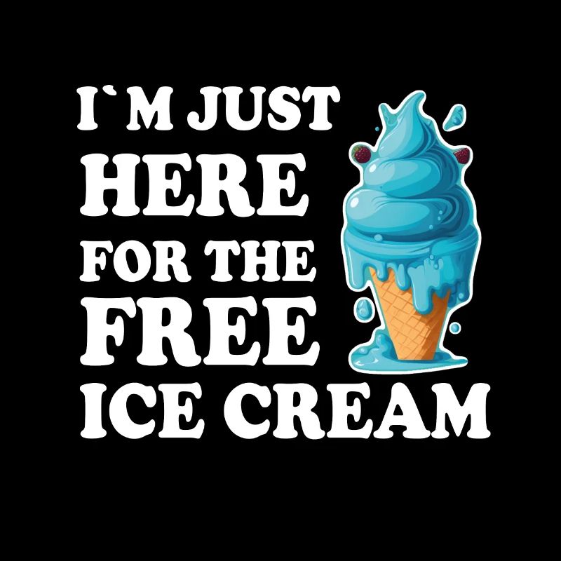 Eis Eiscreme Soft Eis Ich bin wegen dem Eis hier