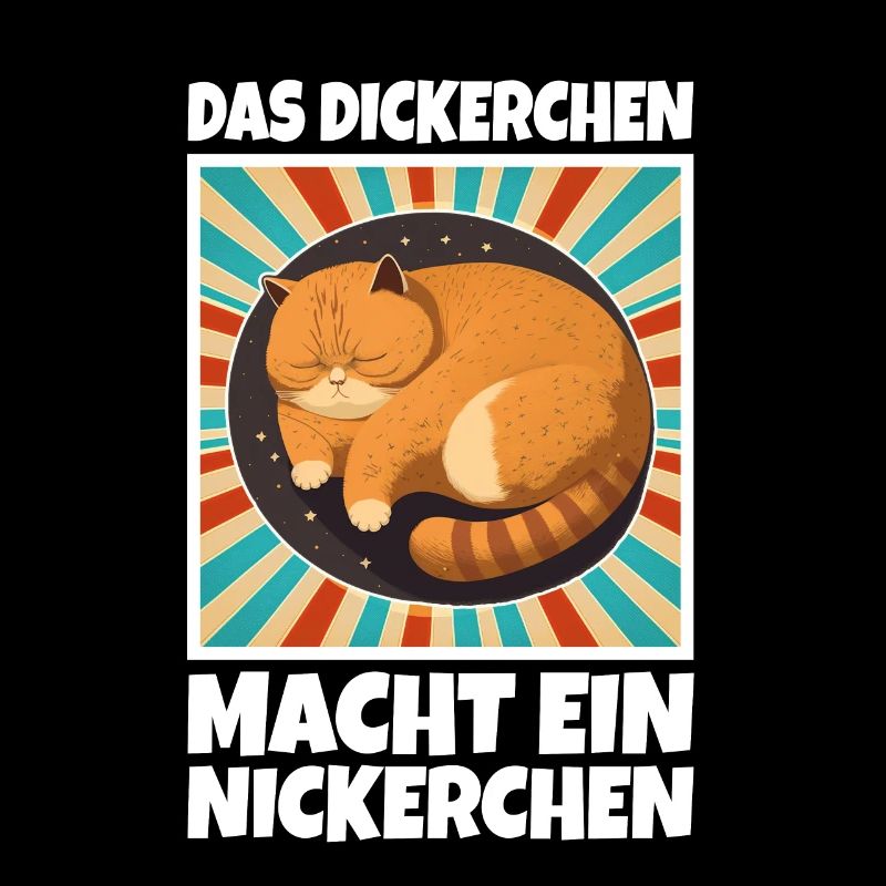 Das Dickerchen macht ein Nickerchen Katze Schlafen
