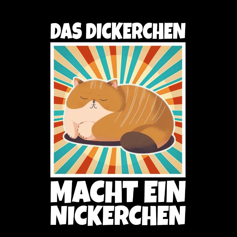 Das Dickerchen macht ein Nickerchen Katze Schlafen