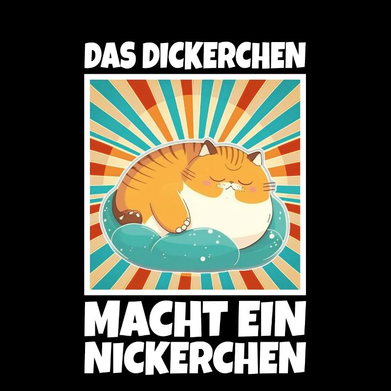 Das Dickerchen macht ein Nickerchen Katze Schlafen