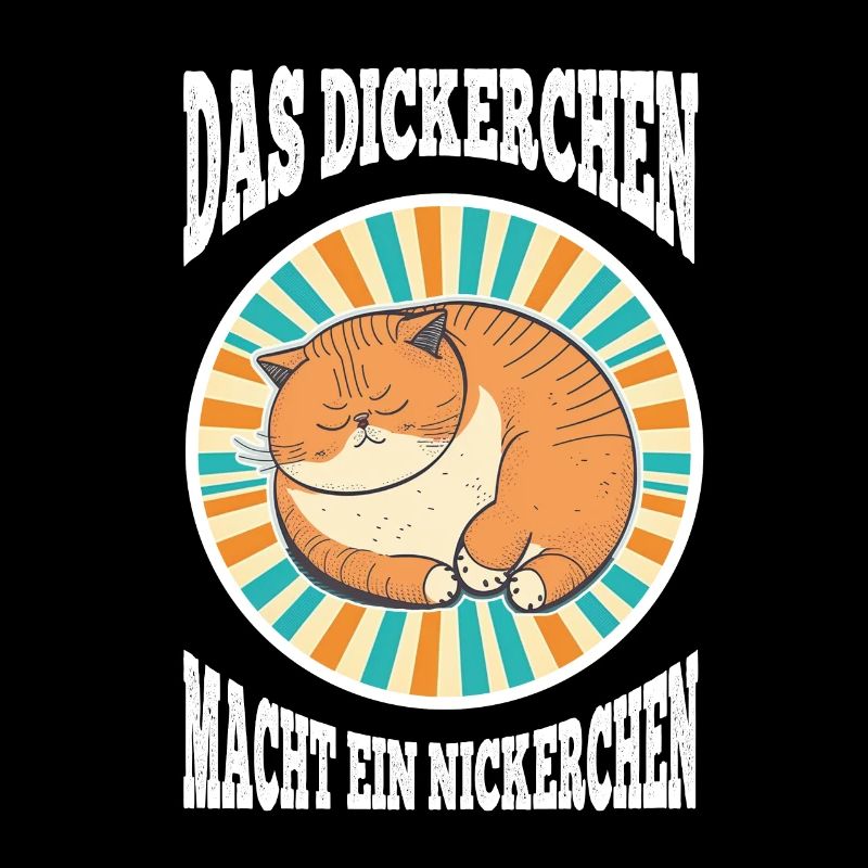 Das Dickerchen macht ein Nickerchen Katze Schlafen
