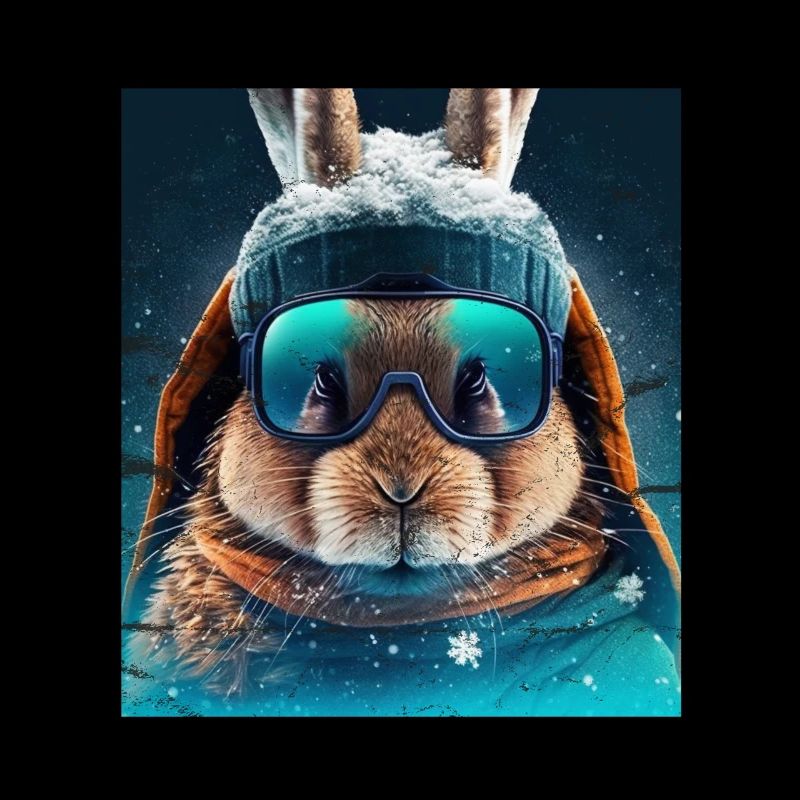 Winter Rabbit Ski Snowboard Snow Rabbit