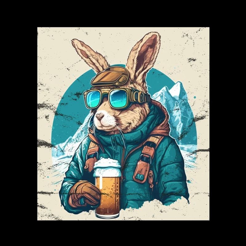 Winter Rabbit Ski Snowboard Snow Rabbit