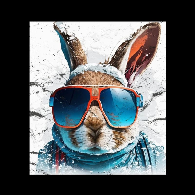 Winter Rabbit Ski Snowboard Snow Rabbit