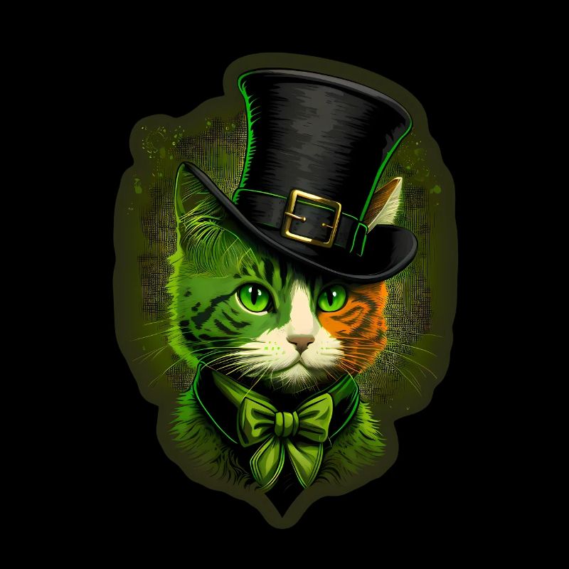 Katze Kätzchen St. Patricks Day Irland Irisch