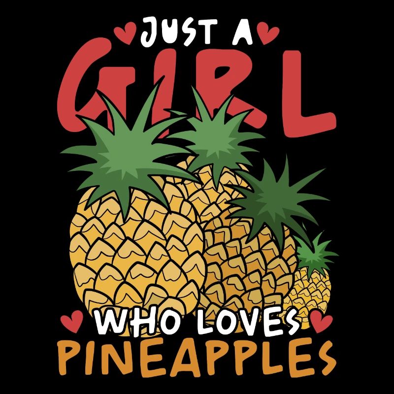 Summer Fruit Gift Idea Girl Pineapple