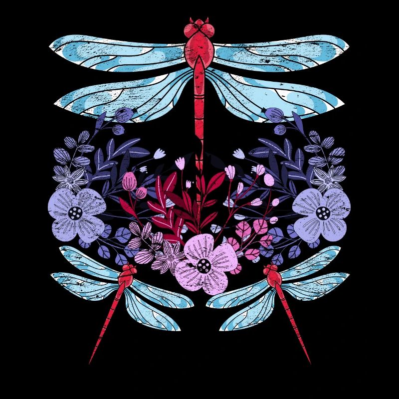 Insect Lover Cadeau Jolies Fleurs Libellule