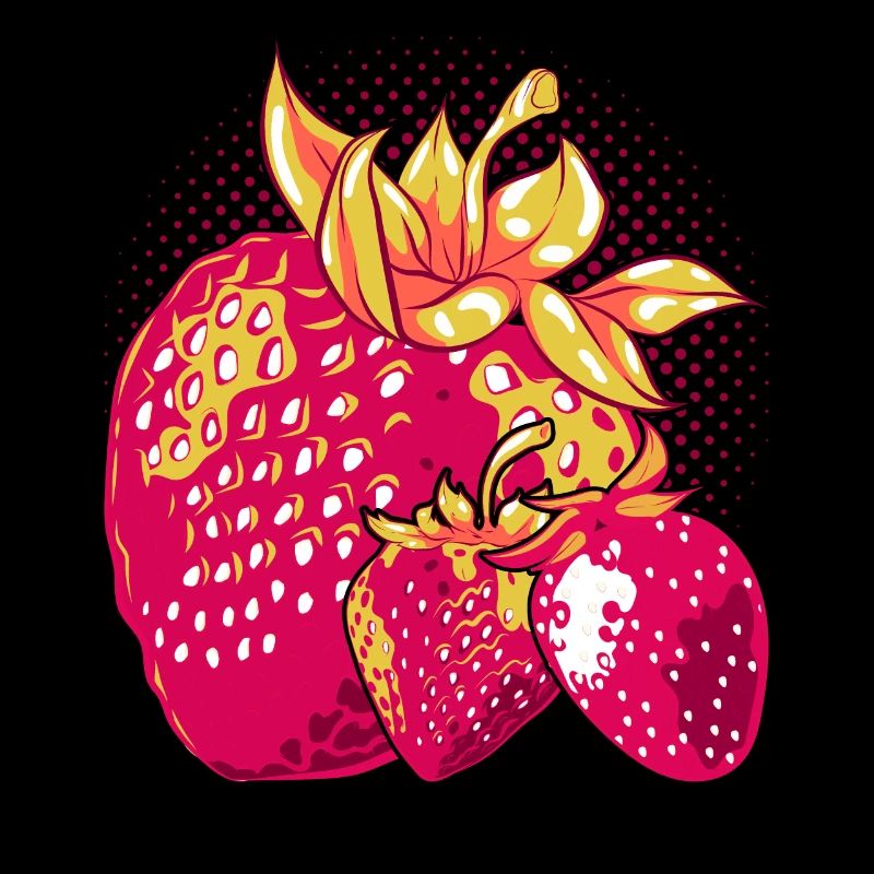 Rote Beeren Sommerfrucht Obst Geschenk Erdbeere